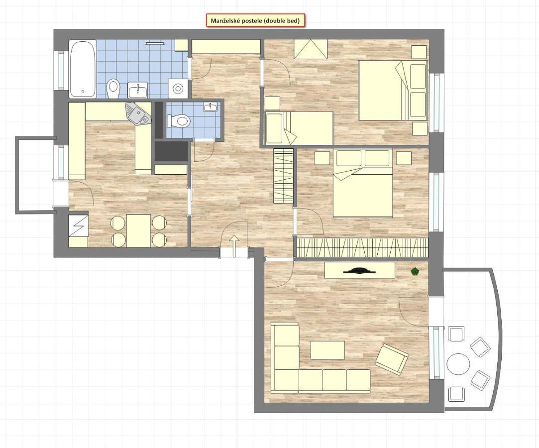 Apartmany Zlatovska เตร็นชีน ภายนอก รูปภาพ